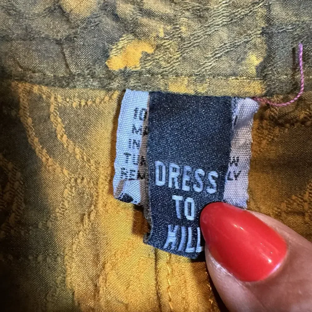 Dress to Kill LagenLook One Size Art to Wear Tie Dye Button Up Top - Picture 5 of 12